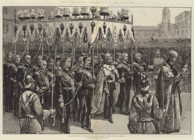 Couronnement impérial à Moscou, procession de l