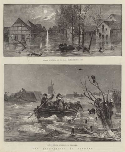 Les Inondations en Allemagne - William Heysham Overend