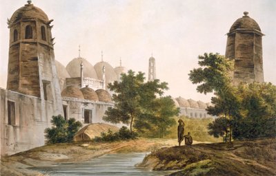 Vue de la Cuttera construite par Jaffeir Cawn à Muxadavad - William Hodges