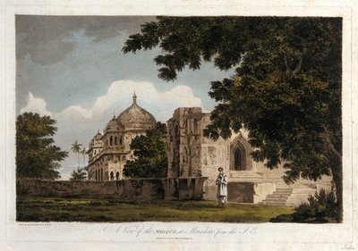 Vue de la mosquée de Mounheer, depuis le sud-est. - William Hodges