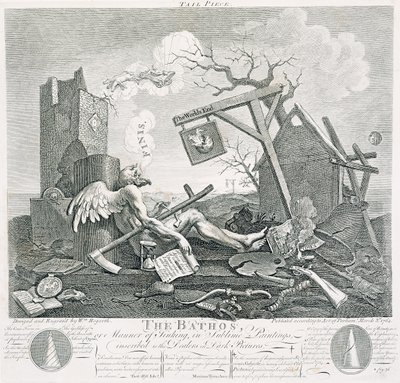 Bathos, Manière de Couler, dans des Peintures Sublimes, dédié aux Marchands de Tableaux Sombres, 1764 - William Hogarth