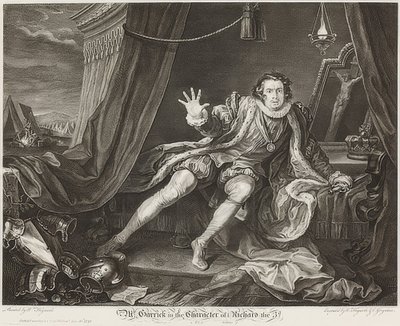 Garrick dans le rôle de Richard III - William Hogarth