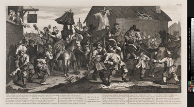Hudibras et le Skimmington - William Hogarth