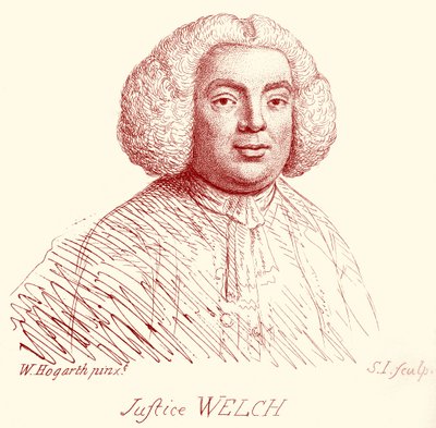 Justice Welch - portrait par William Hogarth - William Hogarth