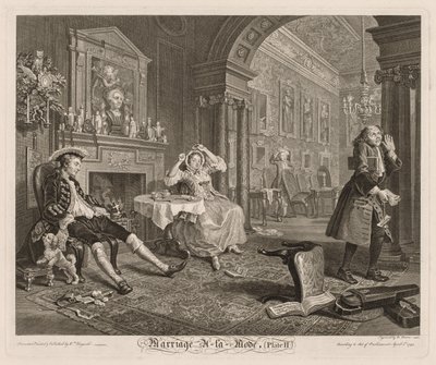 Mariage à la mode : Planche II, 1745 - William Hogarth