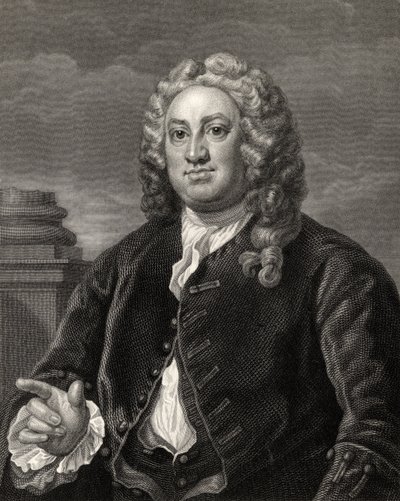 Martin Folkes, gravé par R. Hart, de 