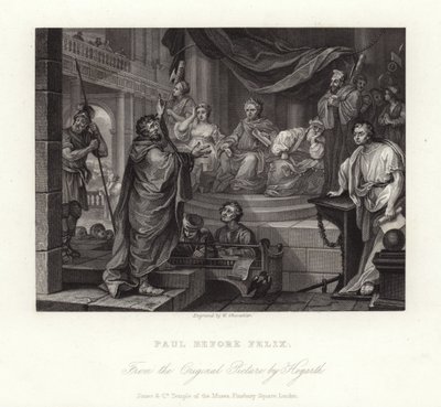 Paul devant Félix - William Hogarth