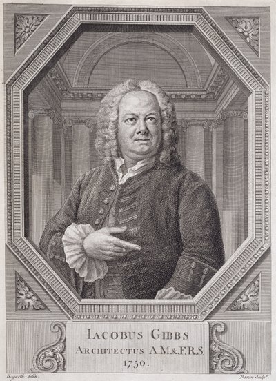Portrait de James Gibbs (1682-1754) de 