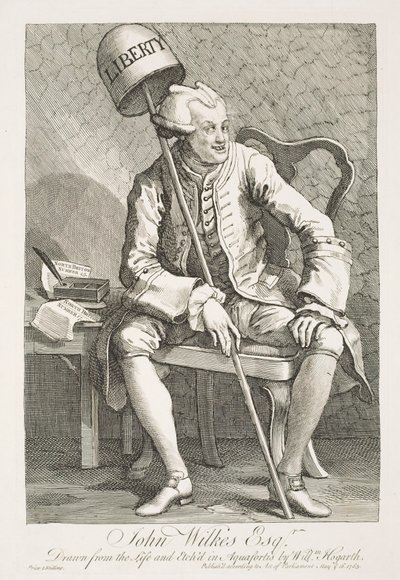 Portrait de John Wilkes, Esquire - William Hogarth