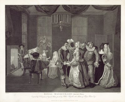 Mascarade royale, Somerset House - William Hogarth