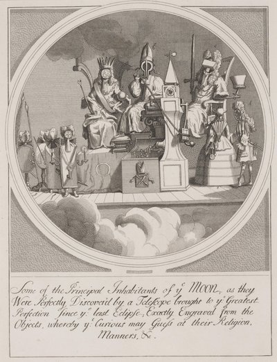 Certains des Principaux Habitants de la Lune : Royauté, Épiscopat et Droit - William Hogarth