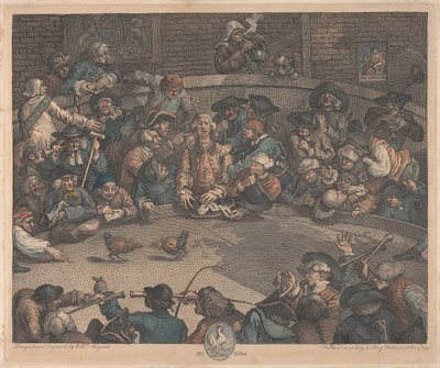 Sport royal, billet de fosse - William Hogarth