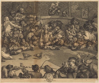 Le combat de coqs - William Hogarth