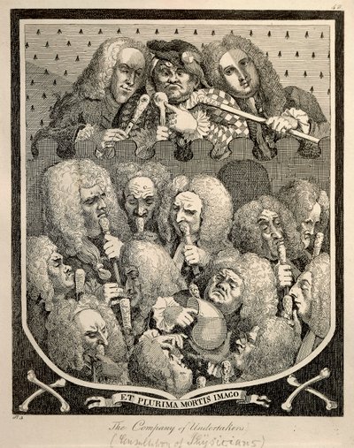 La Compagnie des Entrepreneurs par Georg Friedrich Haendel, caricature gravée par William Hogarth - William Hogarth