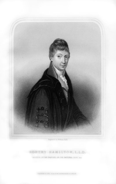 Robert Hamilton, économiste et mathématicien écossais, 1870 - William Holl