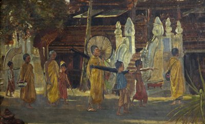 Une procession en Birmanie - William Holt Yates Titcomb