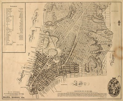 Plan de la ville de New-York [jusqu