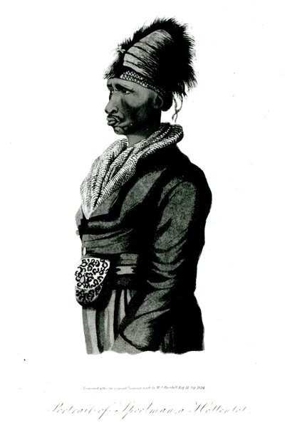 Portrait de Speelman, un Hottentot, 1814 - William John Burchell