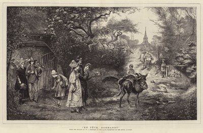 En fête, Normandie - William John Hennessy