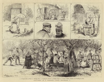 Croquis dans un verger de cidre normand, I - William John Hennessy