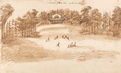 Conception pour un pavillon dans un parc à cerfs - William Kent