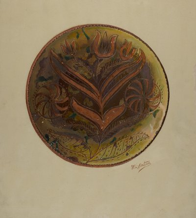 Assiette allemande de Pennsylvanie, vers 1937 - William L Antrim
