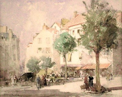 Une place de ville continentale - William Lee Hankey