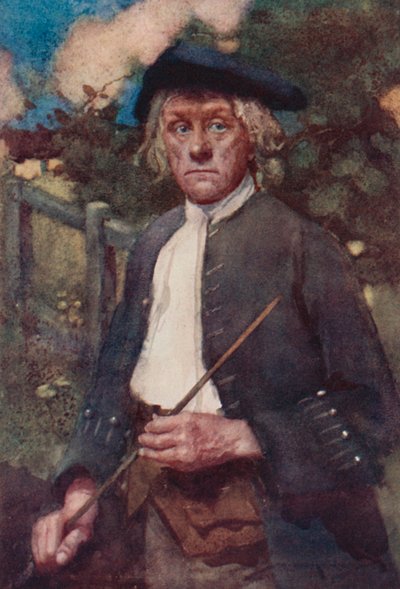 Illustration pour The Deserted Village par Oliver Goldsmith - William Lee Hankey