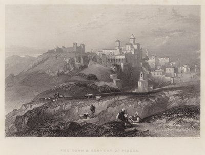 La Ville et le Couvent de Piazza - William Leighton Leitch