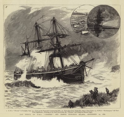 Le naufrage du HMS Phoenix au large de l