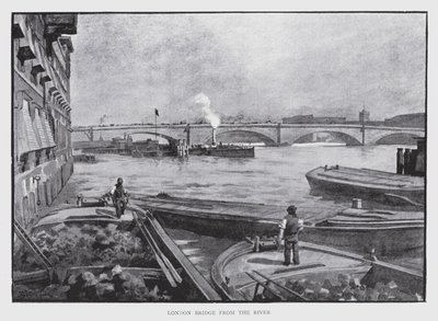 London Bridge pour la rivière - William Luker