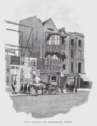 Auberge de Paul Pindar, Bishopsgate Street - William Luker