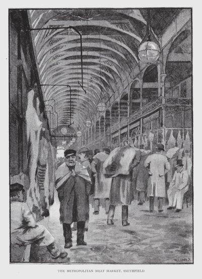 Le marché de la viande métropolitain, Smithfield - William Luker