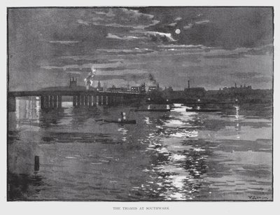 La Tamise à Southwark - William Luker