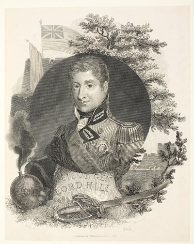 Lieut General Lord Hill KB, gravé par Brown, pub. Kinnersley, 1815 - William Marshall Craig