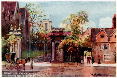 Trinity College, porte et chapelle, de Broad St - William Matthison