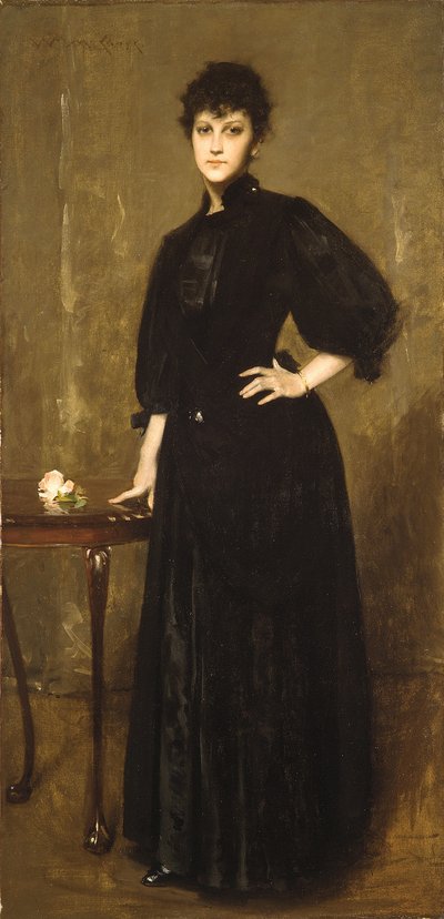 La Dame en noir - William Merritt Chase