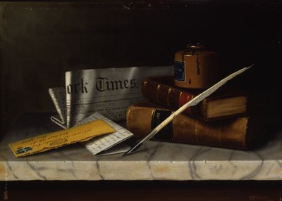 Nature morte avec lettre à M. Clarke, 1879 - William Michael Harnett