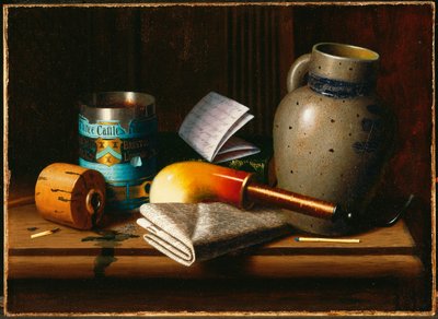 Nature morte aux trois châteaux Tabac - William Michael Harnett