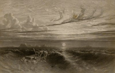 Coucher de soleil en mer après une tempête - William Miller