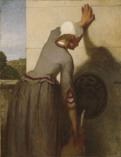 Fille à la fontaine - William Morris Hunt