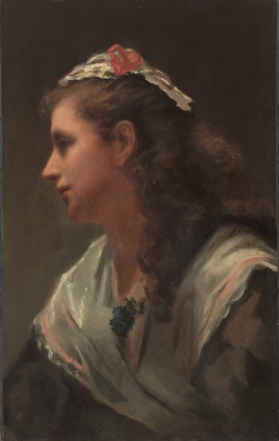 Son premier modèle - Miss Russell, vers 1873 - William Morris Hunt