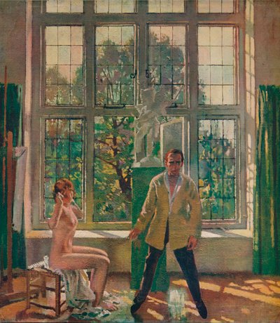 Autoportrait avec modèle, vers 1905, vers 1932 - William Newenham Montague Orpen