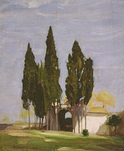 Cyprès, Colline Palatine, Rome - William Nicholson