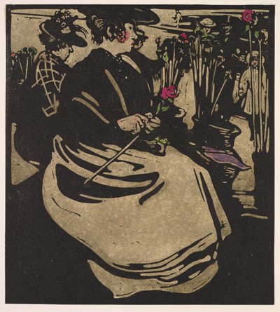 Types de Londres : Marchande de fleurs - William Nicholson