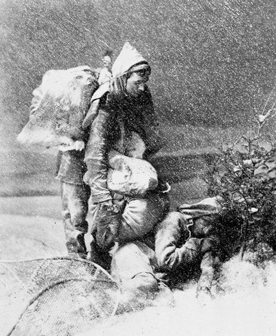 Vie du trappeur au Canada, photo par Nottman, vers 1890 - William Notman