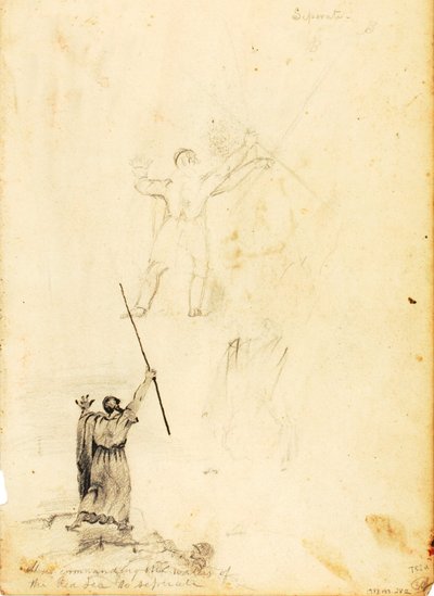Moïse ordonne aux eaux de la mer Rouge de se séparer - William Page