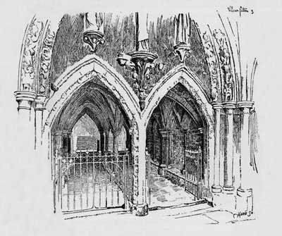 Entrée de la salle capitulaire - William Patten