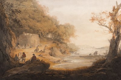 Le four à chaux à Crabtree en face de Saltram, Devon - William Payne