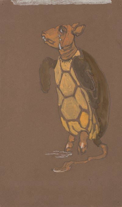 Tortue factice (conception des costumes pour Alice au pays des merveilles, 1915) - William Penhallow Henderson